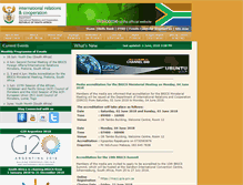 Tablet Screenshot of dirco.gov.za